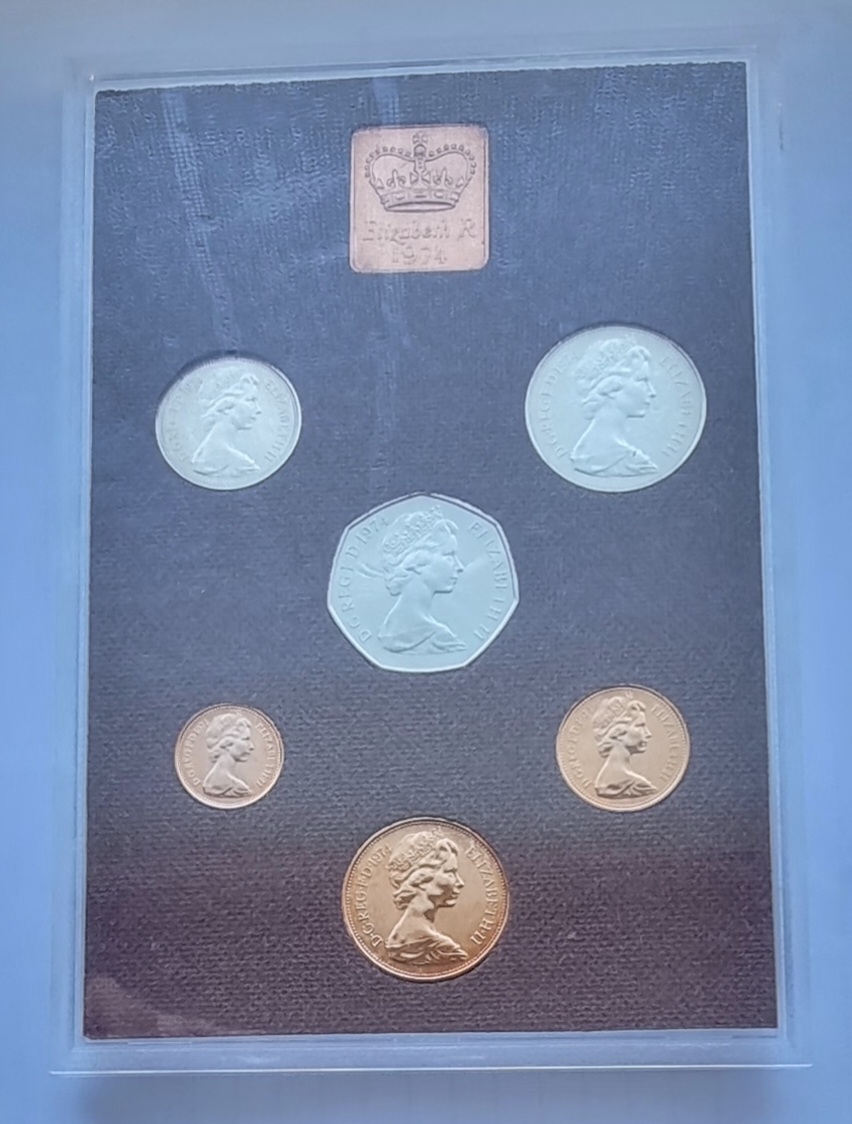 영국 1974년도 6종 미사용 민트세트