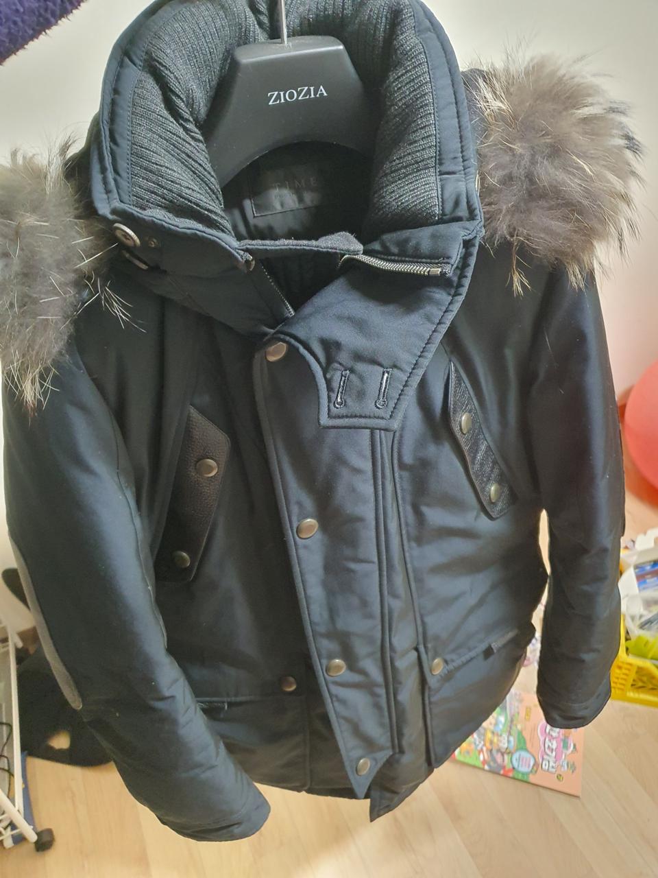 타임옴므 너구리퍼 패딩 105사이즈 판매합니다