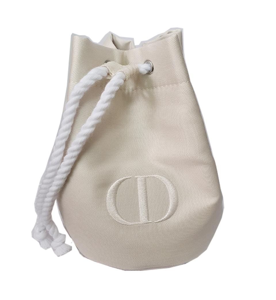 디올 아이보리 주머니 파우치