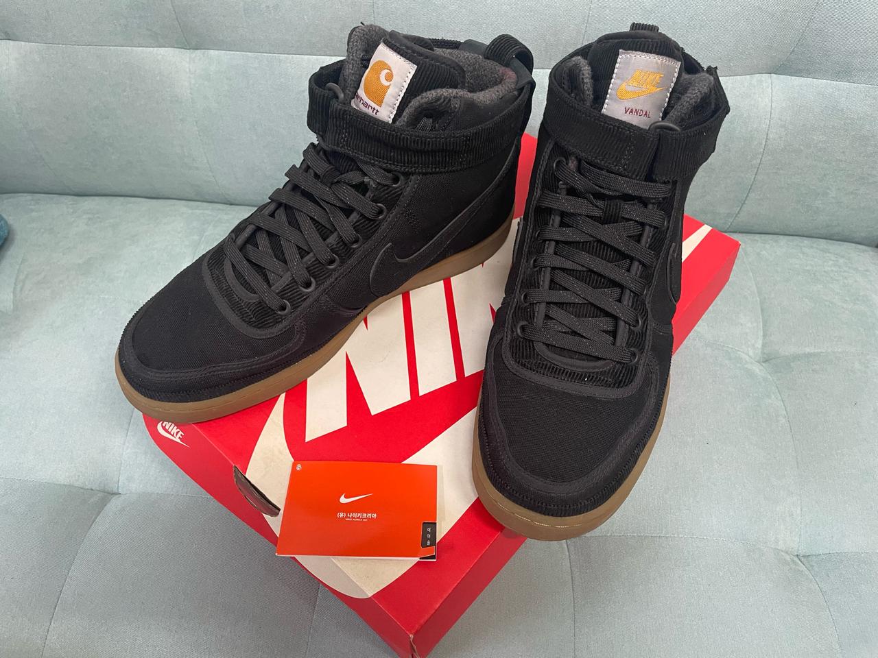나이키 x 칼하트 반달 하이 슈프림 프리미엄 280