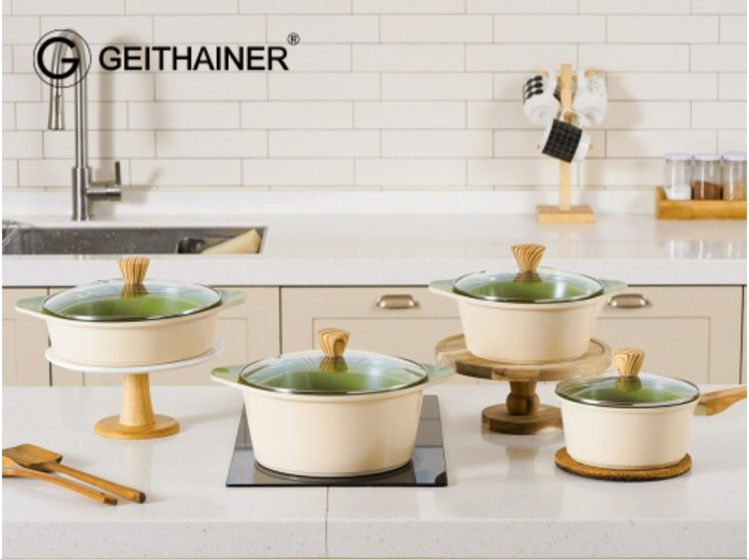 아보카도 세라믹 인덕션겸용 냄비 4종세트 (새상품)