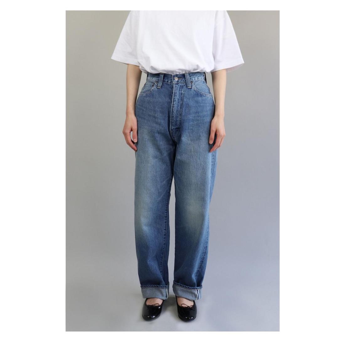 레노앤코 LENO KAY 하이웨스트 진 페이드 인디고