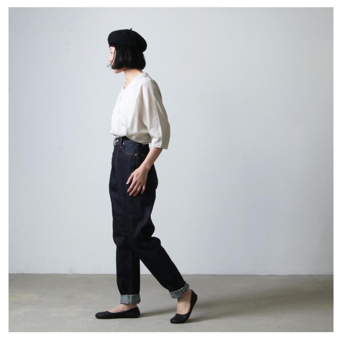 레노앤코 Lucy 하이웨스트 테이퍼드 데님