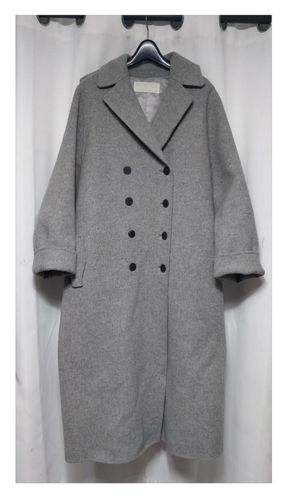 두툼한 울 롱코트 (울90%)