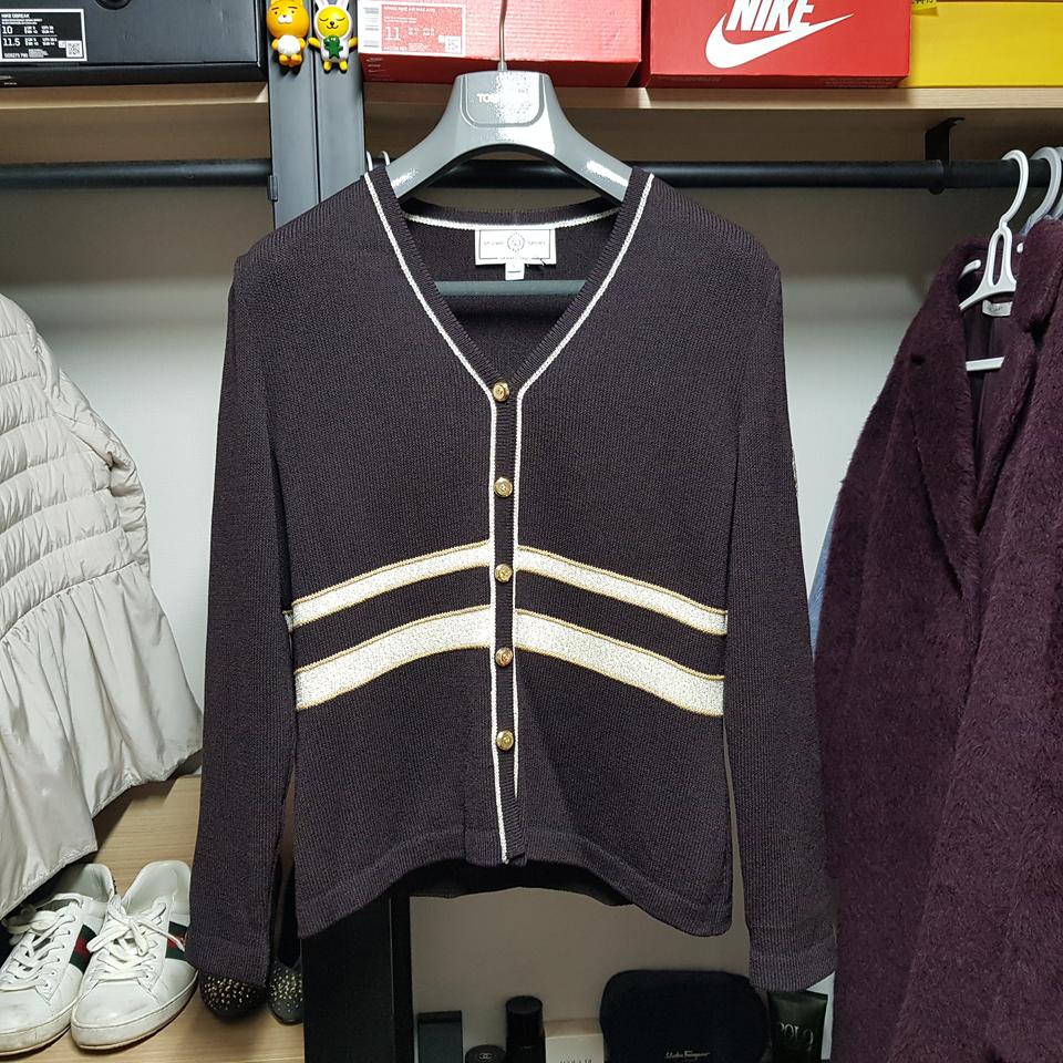 센존 실크블렌드 금장버튼 여성가디건 95