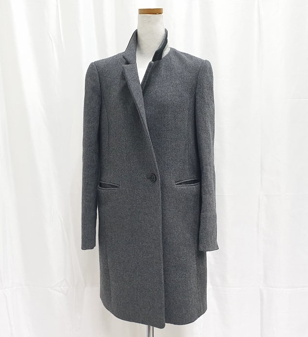 85)헤지스 앙고라 혼용 코트