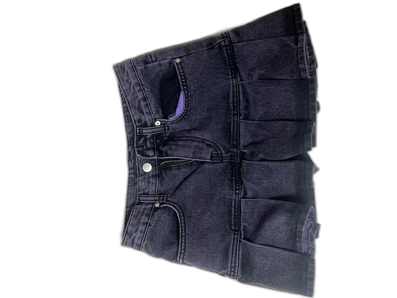 어반드레스 퍼플 데님 스커트