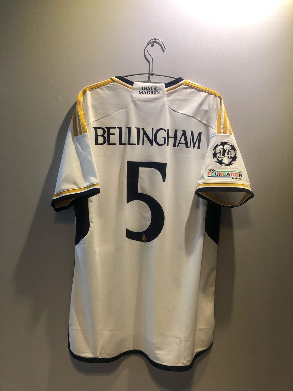 레알마드리드23-24홈 챔스킷 벨링엄 아디다스정품 미실착 택채 새제품