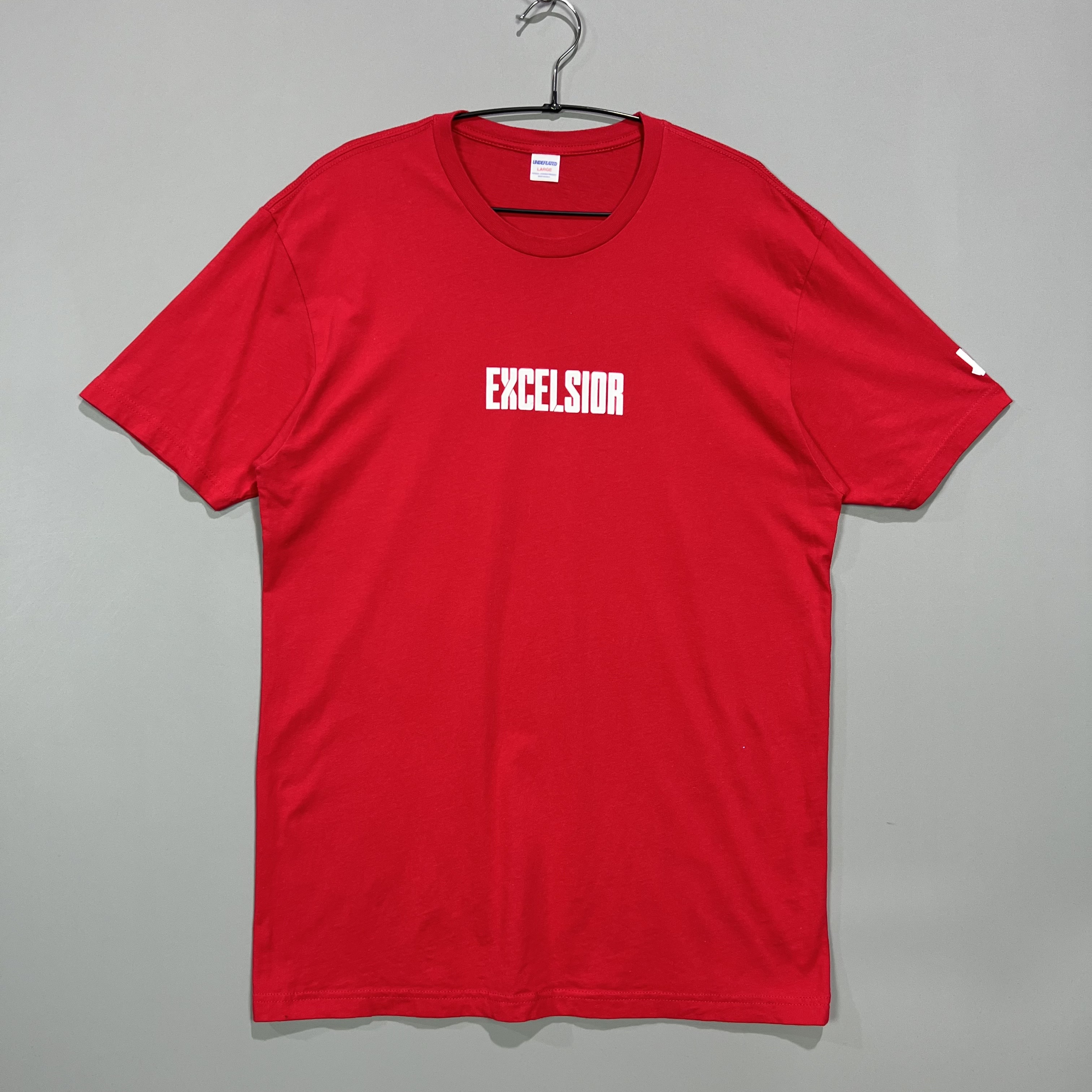 [중고] [USA MADE] [L] 언디핏 엑셀시오르 반팔 티셔츠 레드 0309