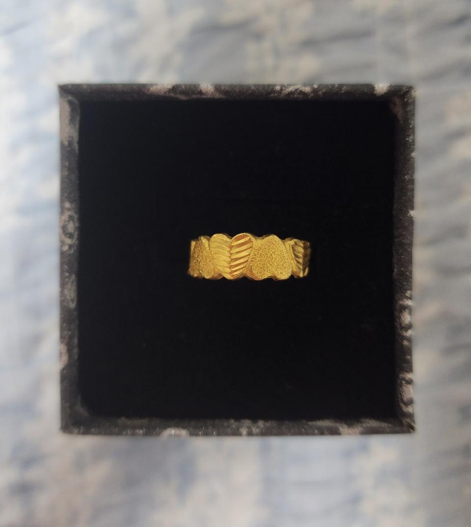 러블리 하트 24k 순금반지 1돈 판매해요☆3일만(24k각인O