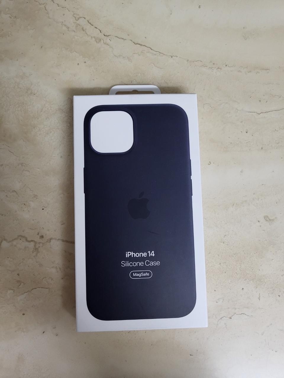 애플정품) 아이폰14 실리콘케이스 미드나이트 미개봉