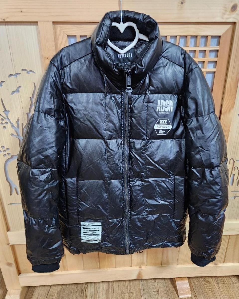 advisory 남성 95사이즈 오리털패딩(가죽)