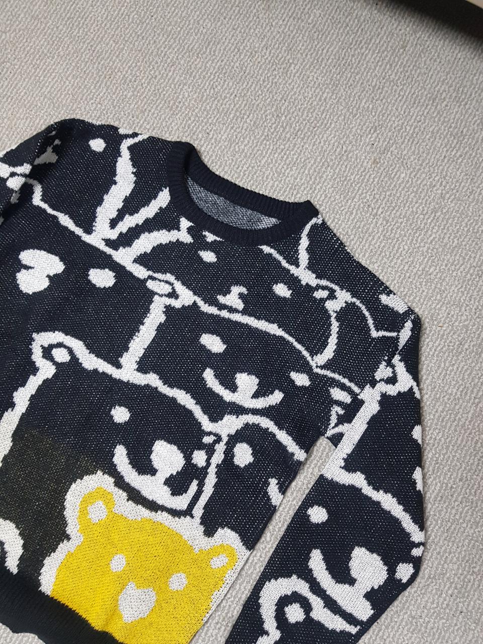 ●새상품●97-100 귀여운 곰돌이 니트