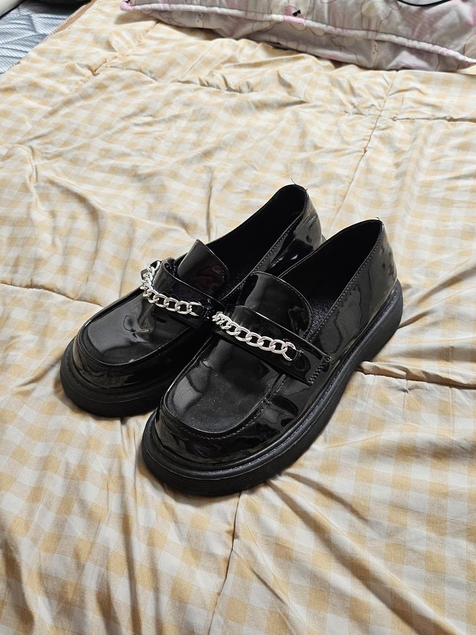 여성 빅사이즈 체인 워커 구두 260