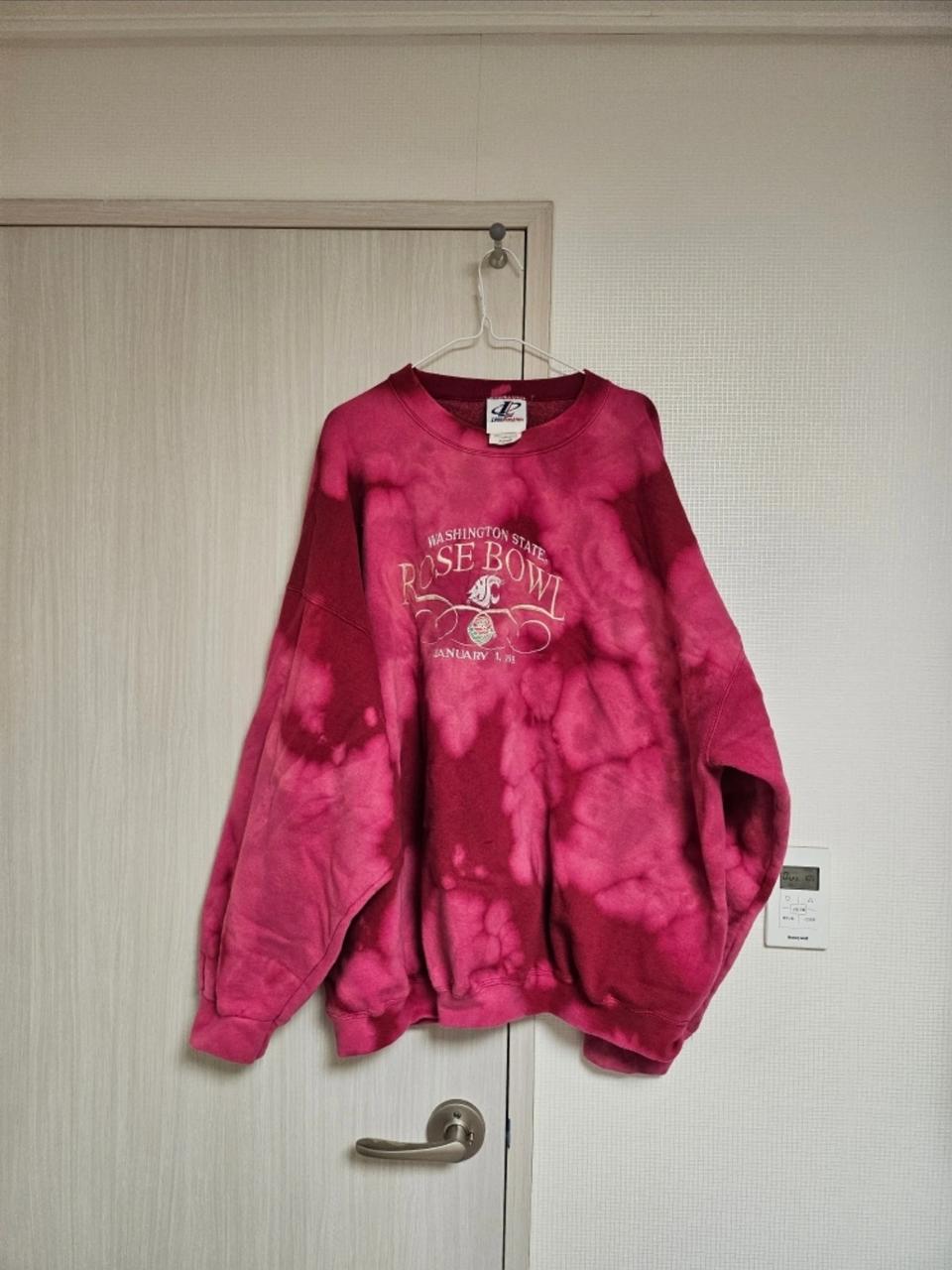 빈티지 오버핏 나염 기모 맨투맨