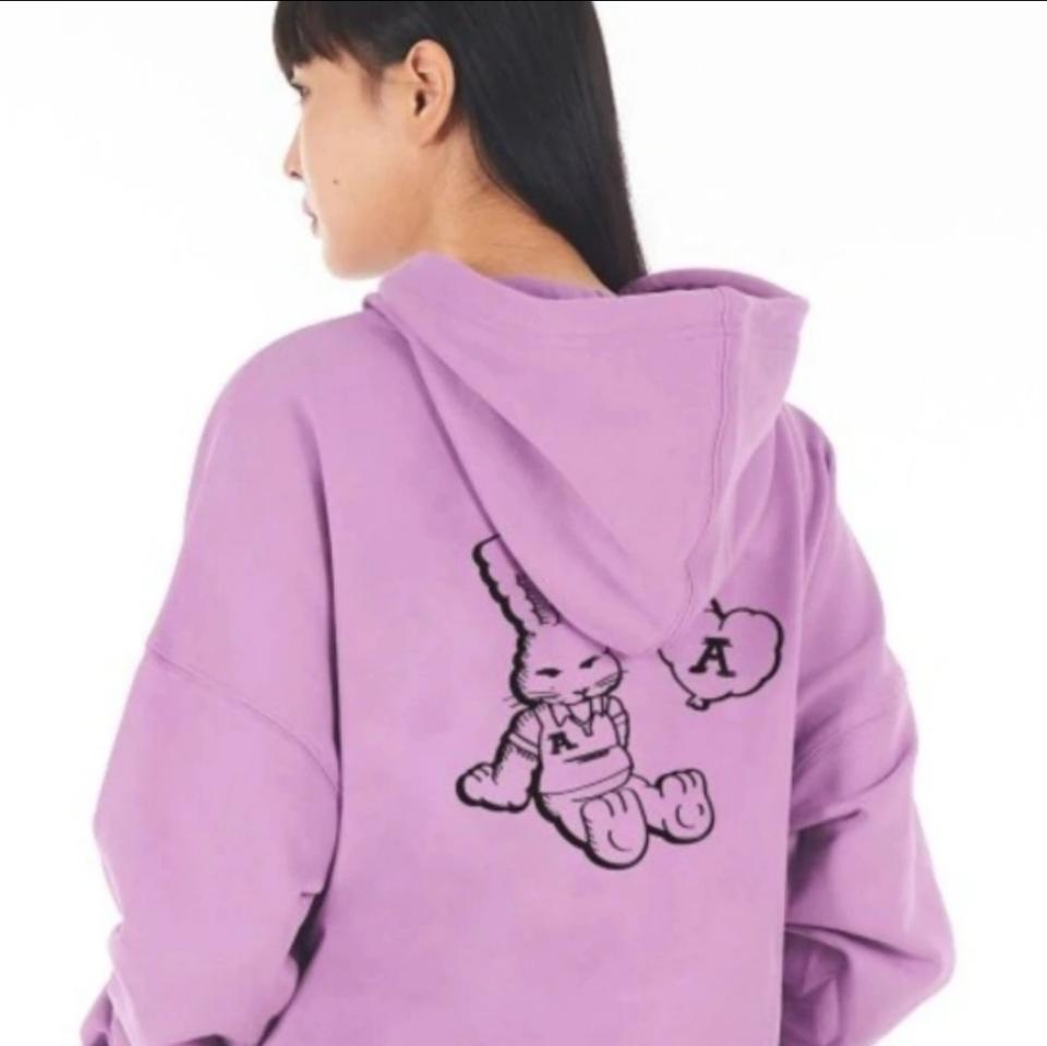 오버핏 래빗 후드티