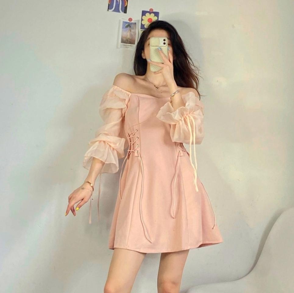 더블코르셋 오프숄더 원피스