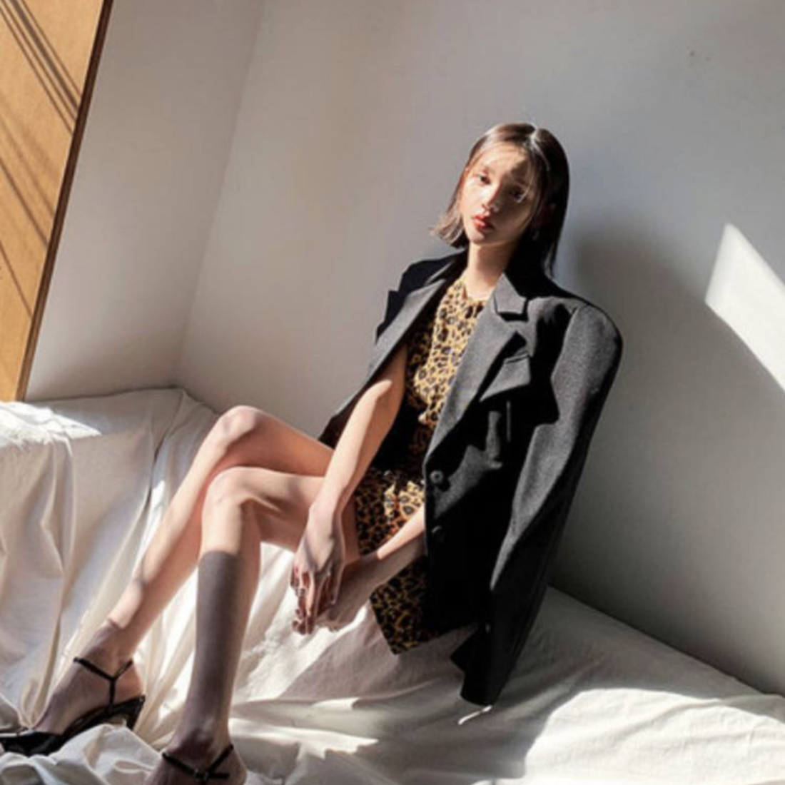 크레이지걸스 다크빅토리 호피미니원피스/FREE