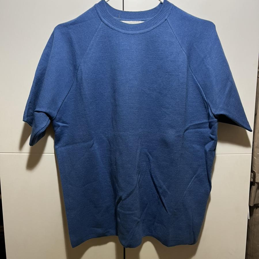 비슬로우 파란색 오버사이즈 반팔니트 m사이즈