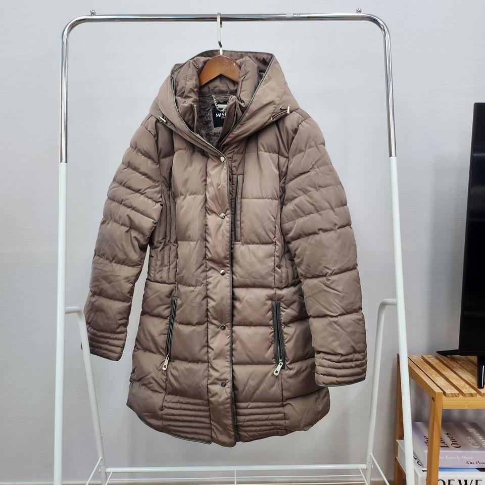 브라운 패딩코트