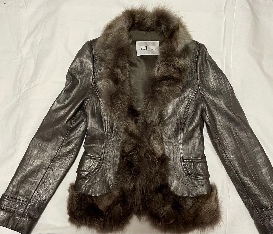 양가죽 여우털 가죽 자켓