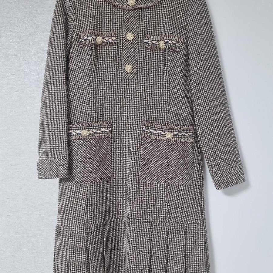 브라운베이지 원피스