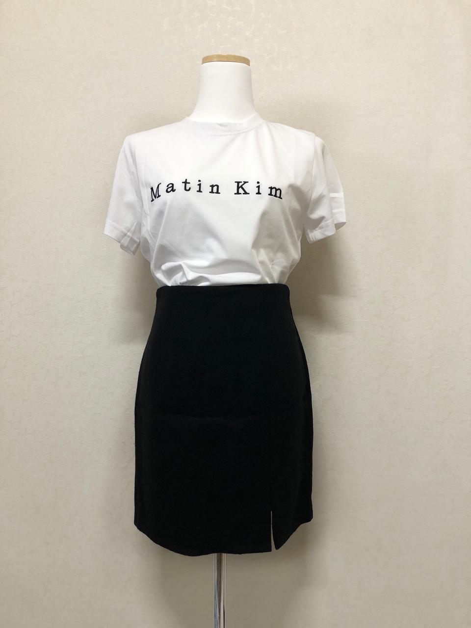 울 트임스커트 (새상품