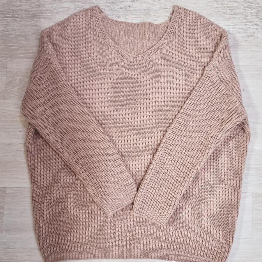 베이비핑크 루즈핏 니트