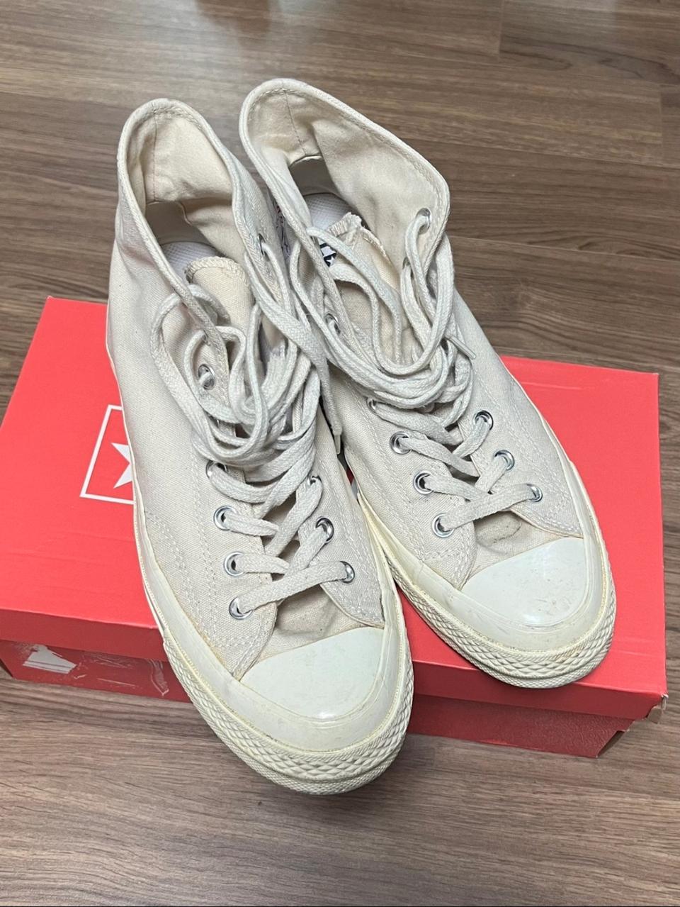 [270]컨버스 척테일러 하이 70s 크림화이트