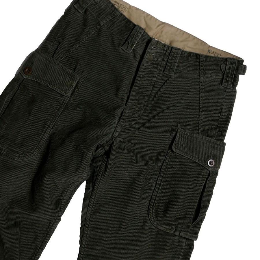 더블알엘 22FW 올리브 코듀로이 카고 팬츠