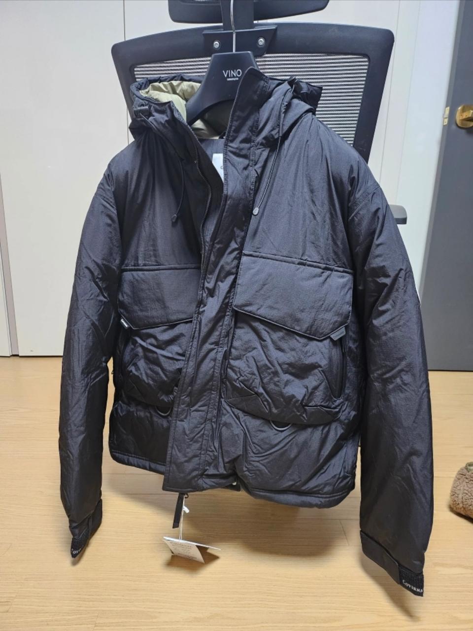 새상품 정가26만 커버낫 오리털 다운 패딩 푸퍼 숏패딩