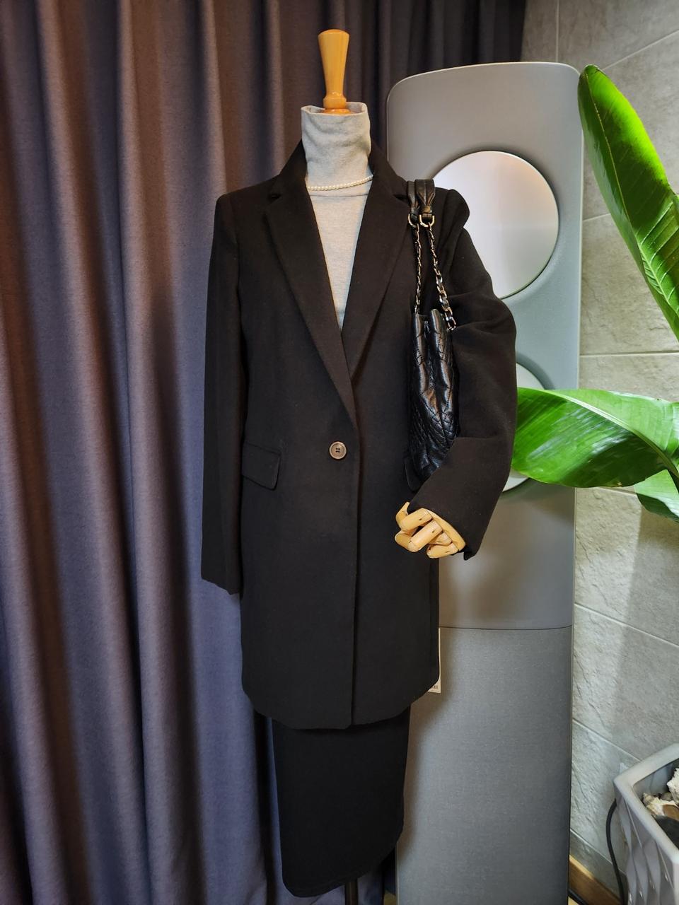 66✔새제품 클라비스 여성 롱코트