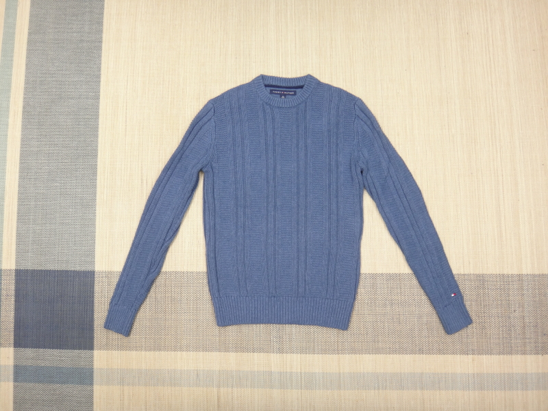 (S/90) 타미힐피거 남성 라운드넥 니트