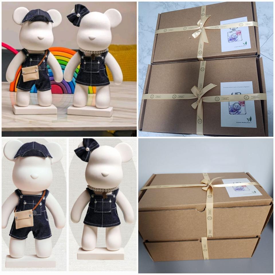 오늘택배발송)마지막가격내림) 베어브릭 대형 석고방향제 2세트