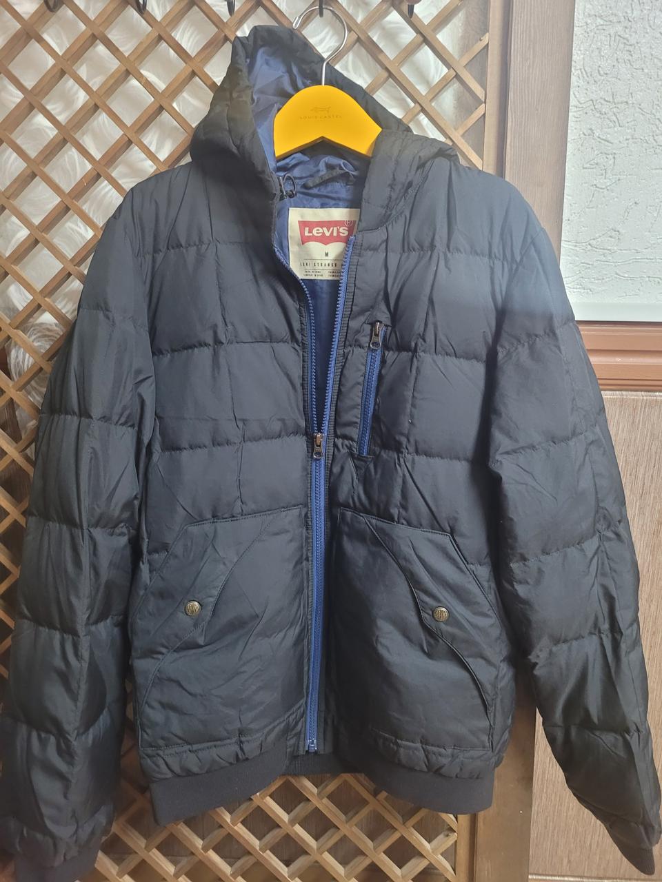 리바이스.다운 후드점퍼.