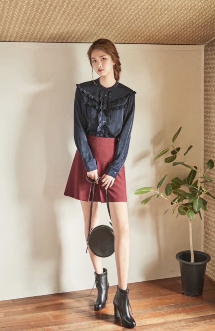 나인 블라우스 스커트 셋트