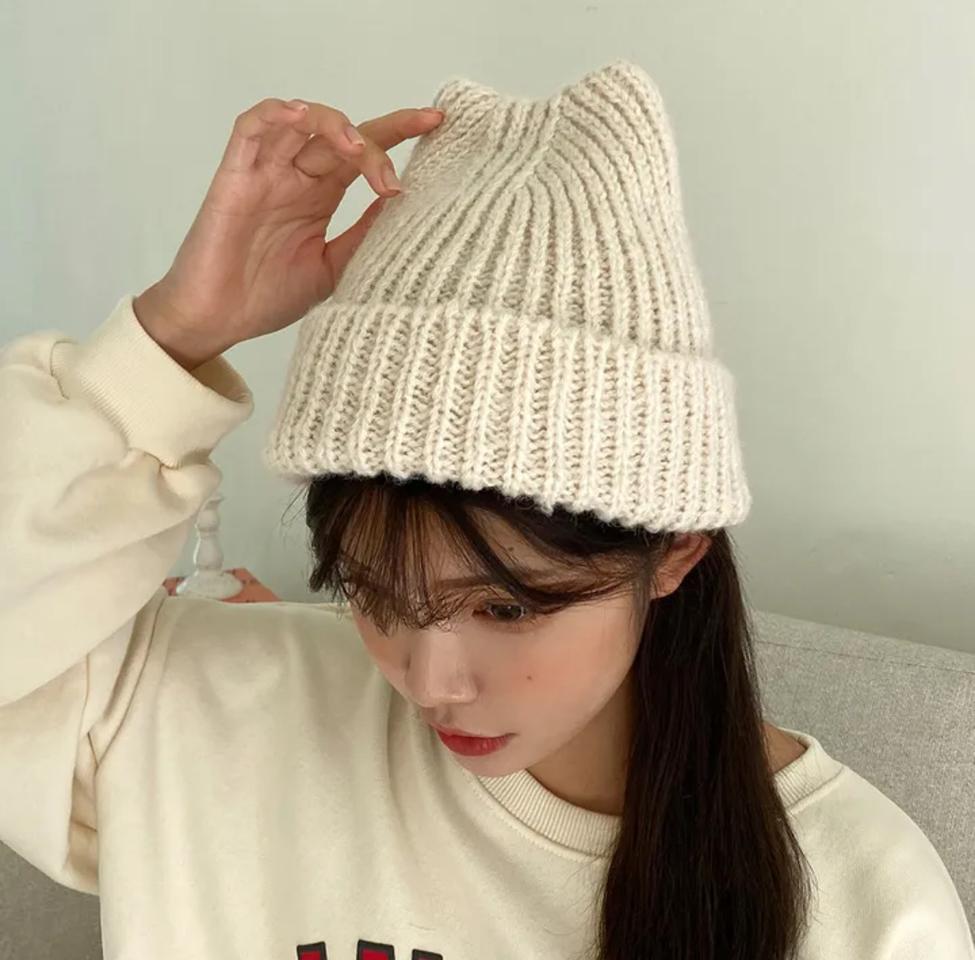 에이블리 뿔 비니 / 털 모자