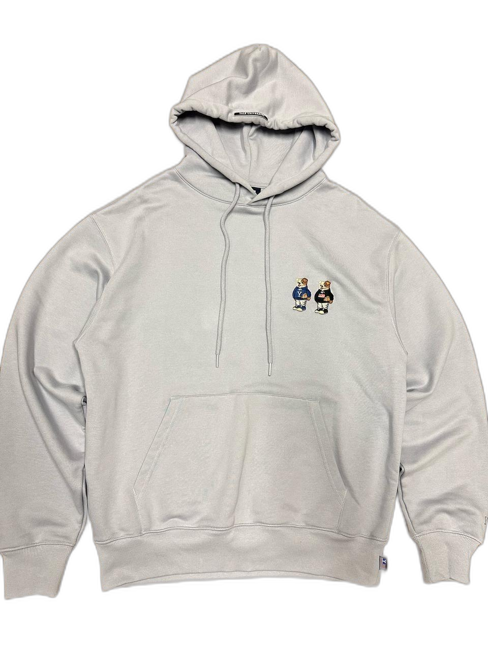 예일 테디베어 자수 후드티 거의새거