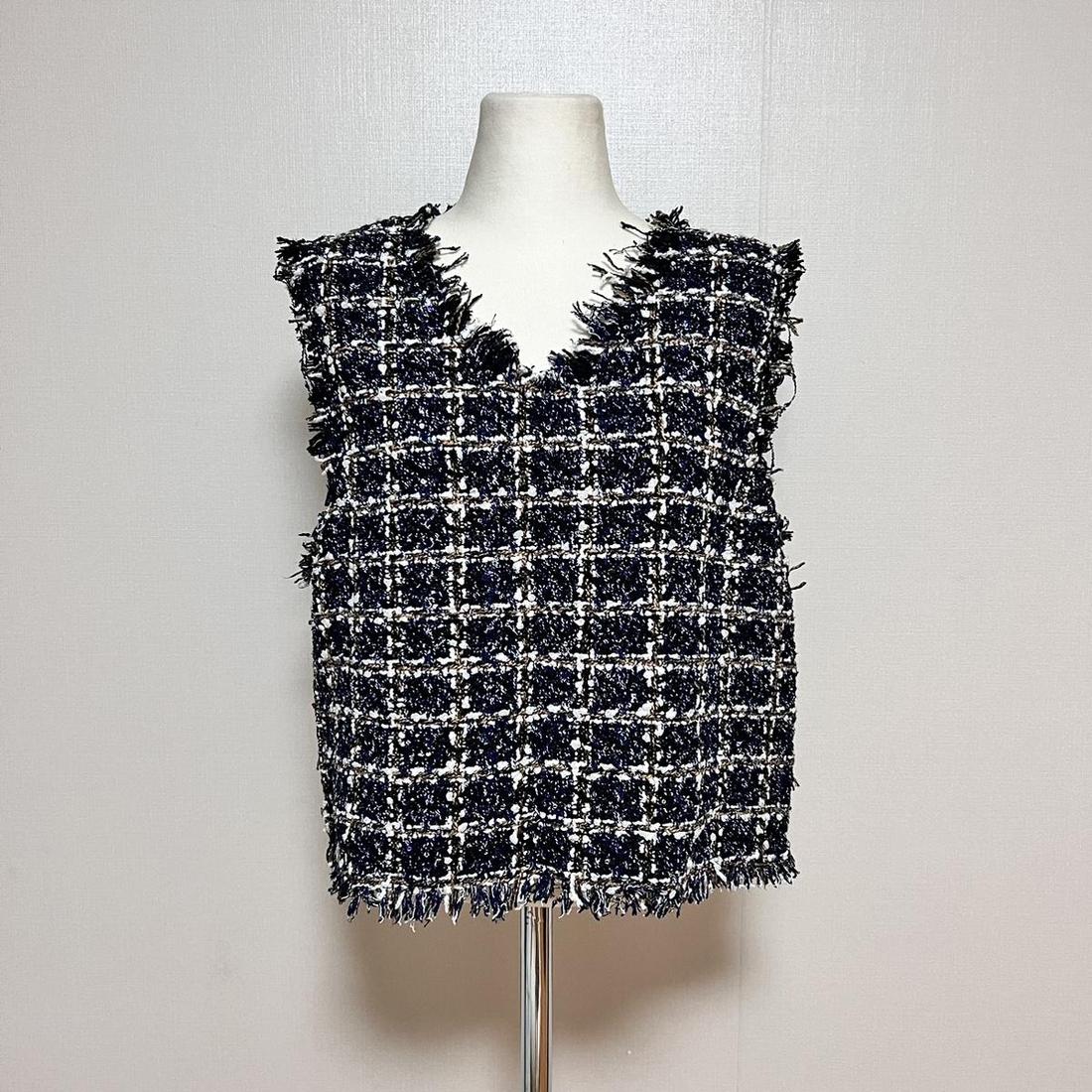 트윙클 트위드 조끼