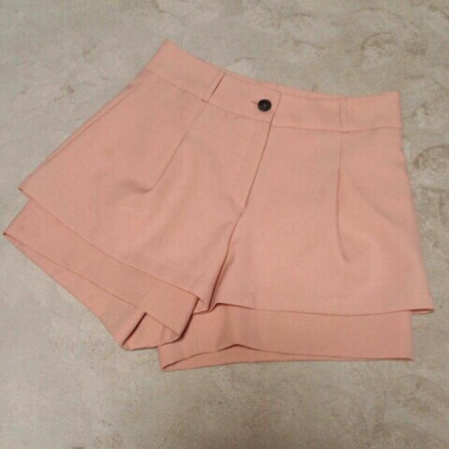 여리여리 살구빛 A라인 팬츠