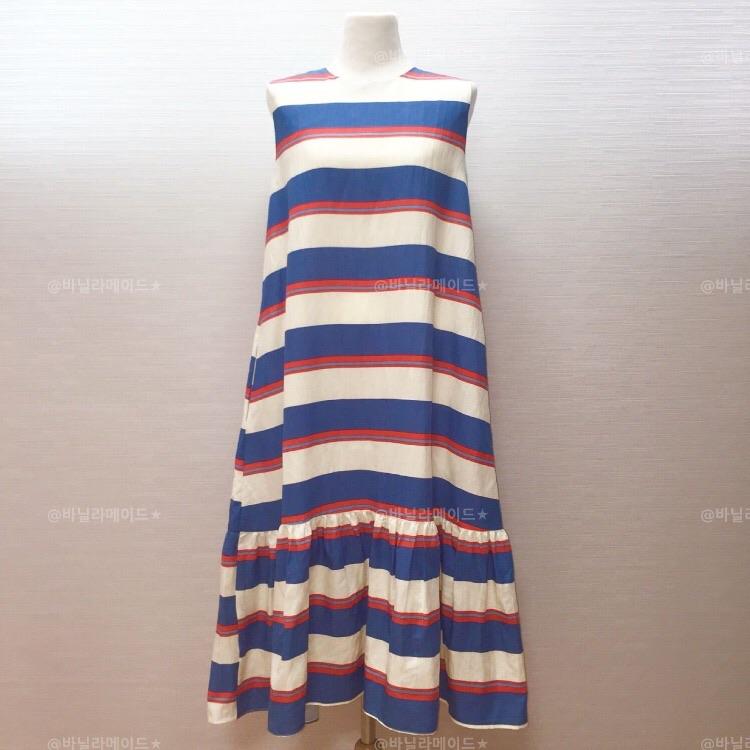 마린 스트라이프 원피스 (벨트세트)