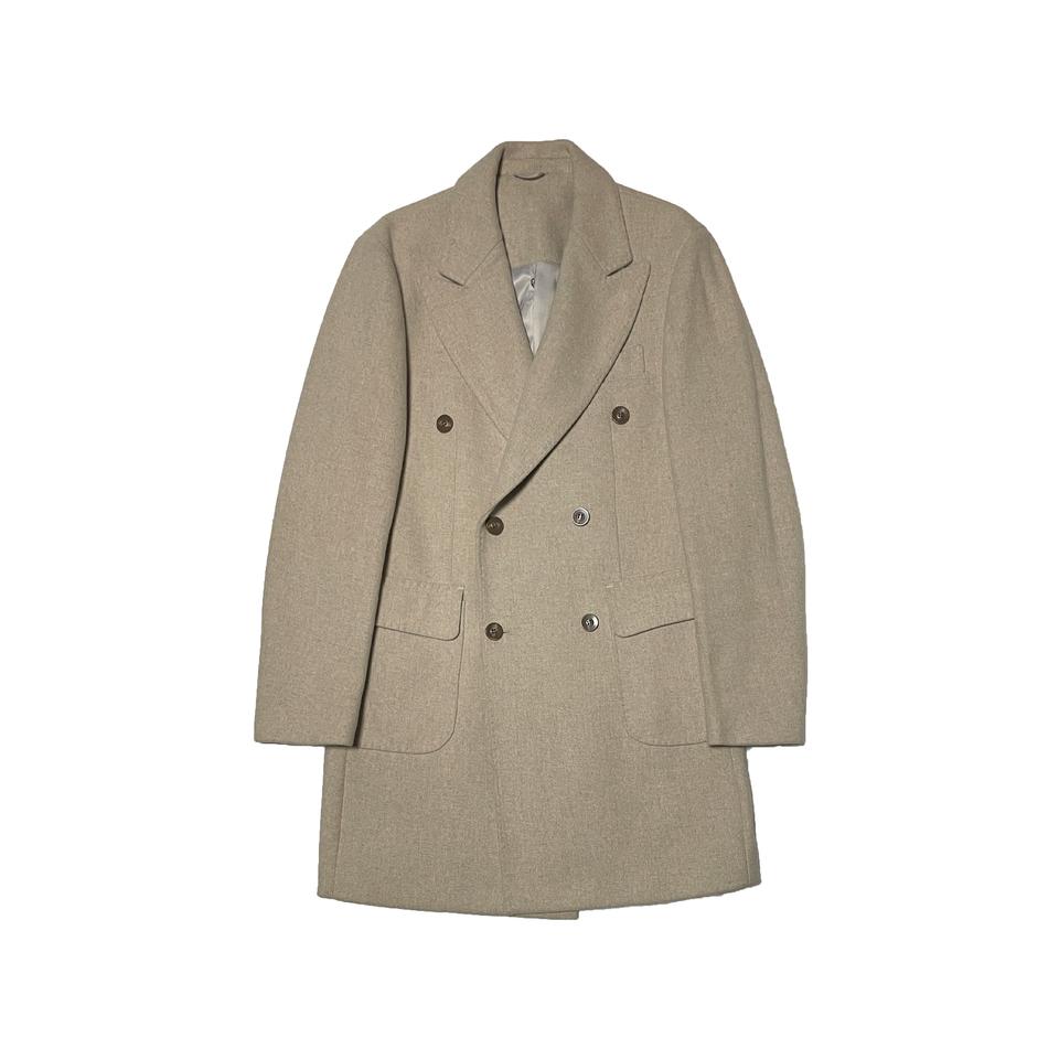 New earljoel 더블브레스티 아이보리 더블 코트
