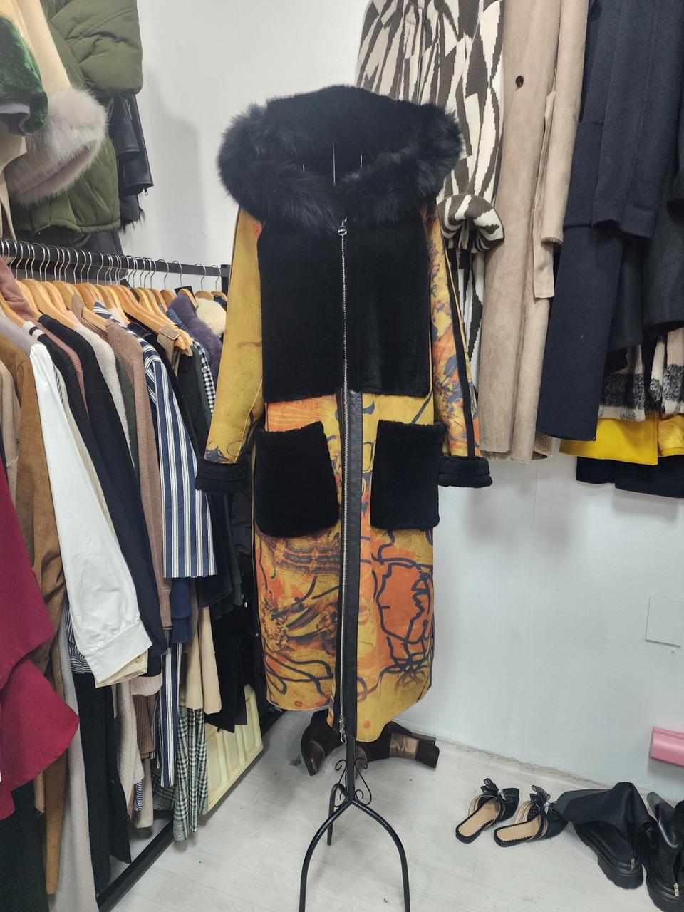 빈티지 양면 퍼 무스탕