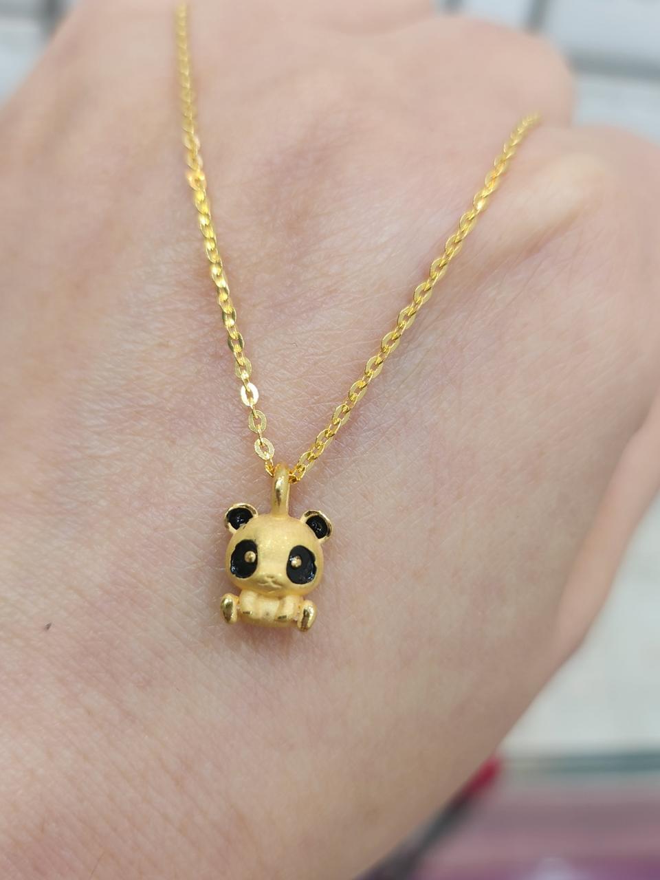 순금 푸바오 목걸이