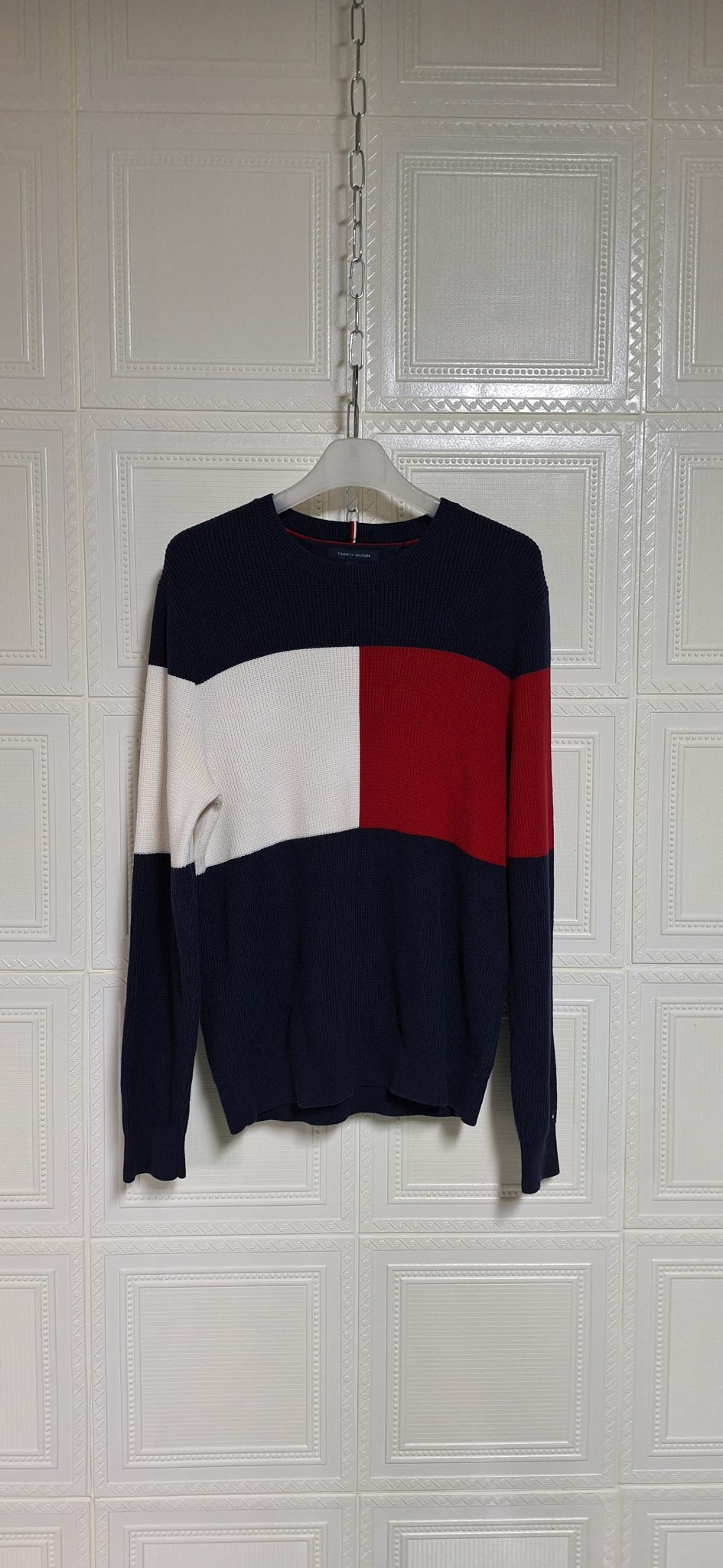 100 타미힐피거니트티 남자니트 남자겨울티  100남자니트티