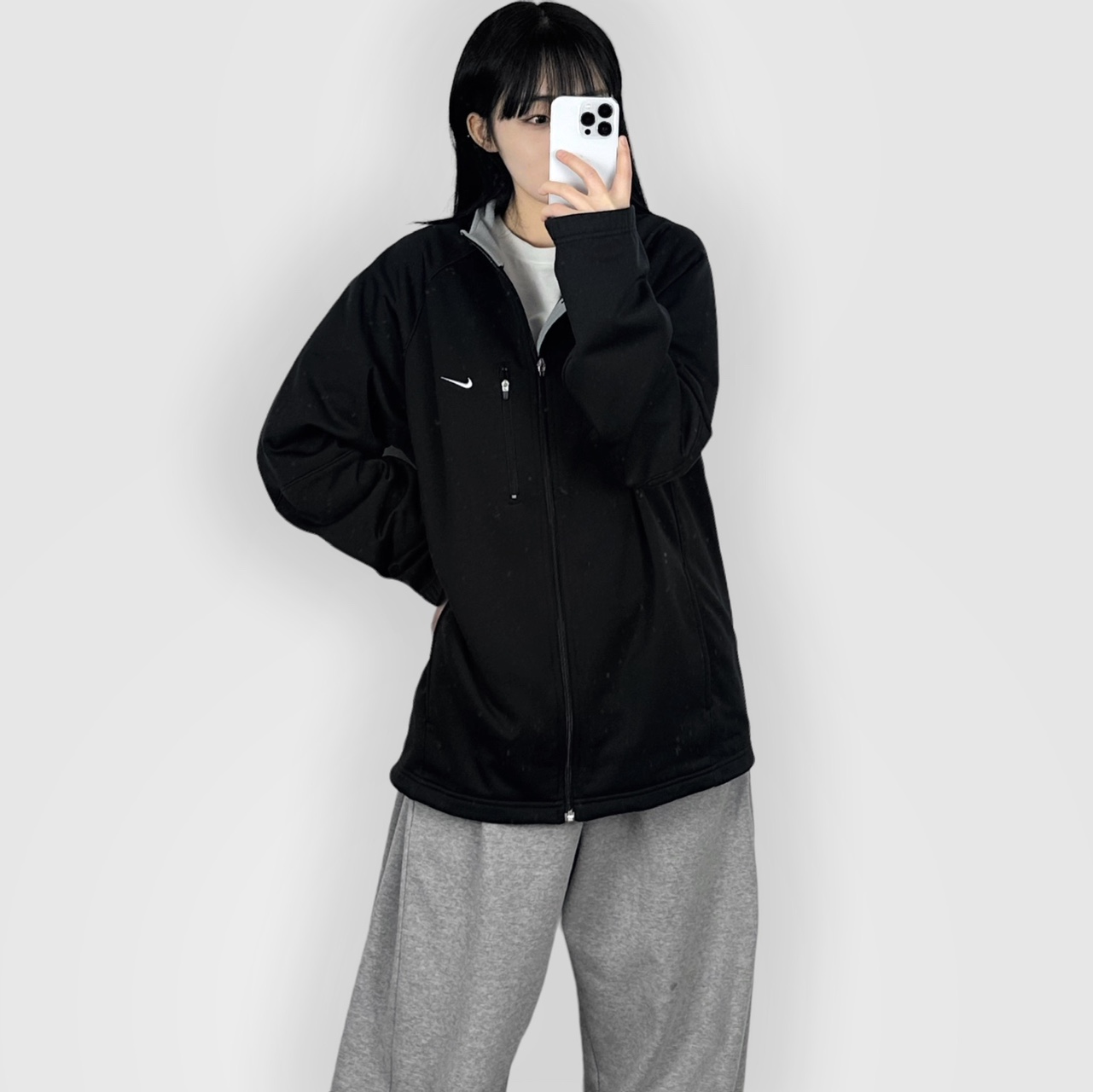 [중고] 나이키 트랙탑 블랙