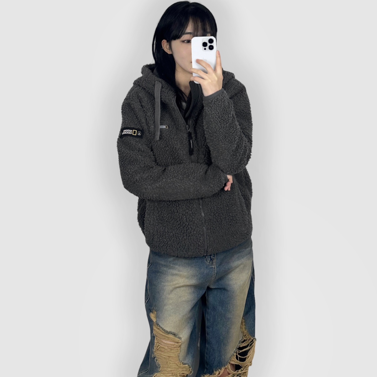 [중고] 네셔널지오그래픽 뽀글이 후리스