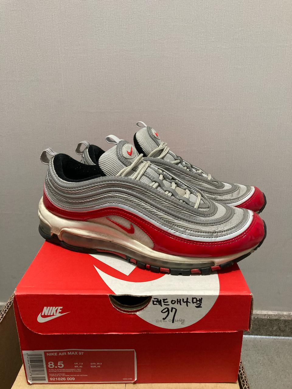 (265) 나이키 에어맥스97 레드 921826-009