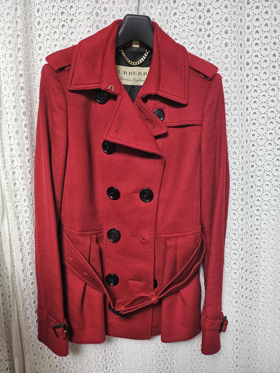 버버리 울캐시 숏 코트 uk6