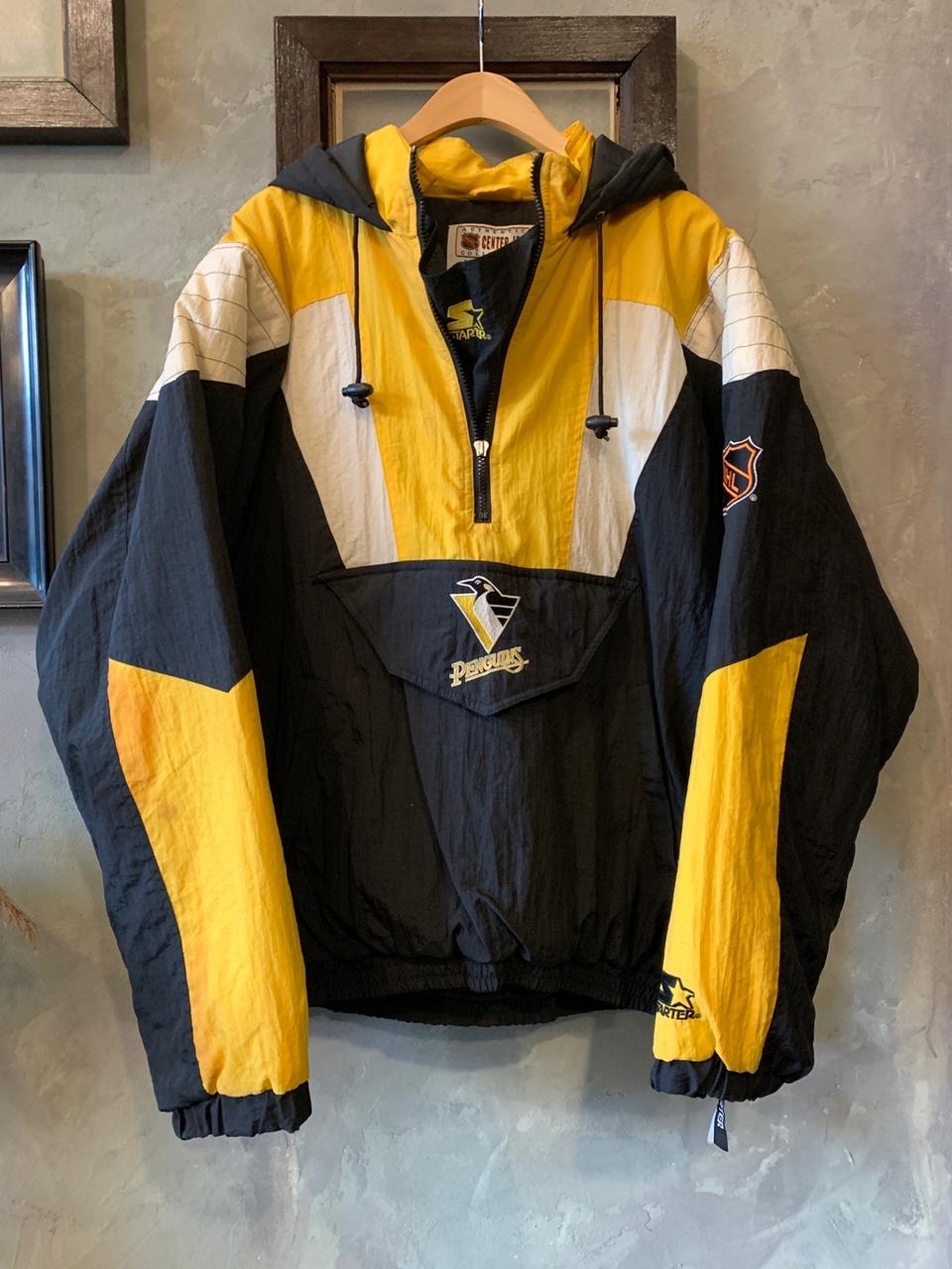 올드스쿨 NHL 펭귄즈팀 스타터 아노락 파카 (105-110size)